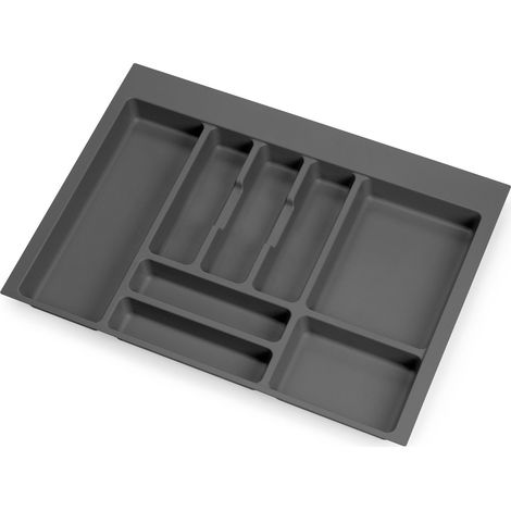 Portaposate Optima Vertex/Concept 500mm Plastica Grigio Antracite Emuca