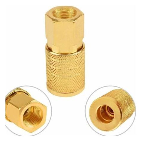 Lntyq Lot de 12 raccords d'air et de bouchons d'air NPT 1/4 NPT, ensemble de connexion rapide industriel de type D, coupleur d'air et kit d'air, raccords de compresseur de tuyau d'avion (1/3)