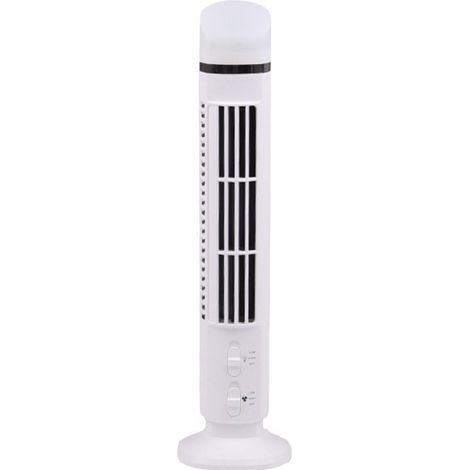 Mini ventilateur tour sans pales USB, 2 vitesses silencieux bureau maison (1/5)