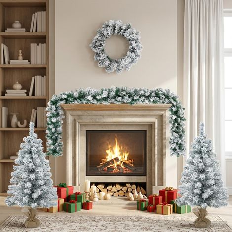vidaXL Mini Árbol de Navidad 90 cm PVC Blanco (1/5)