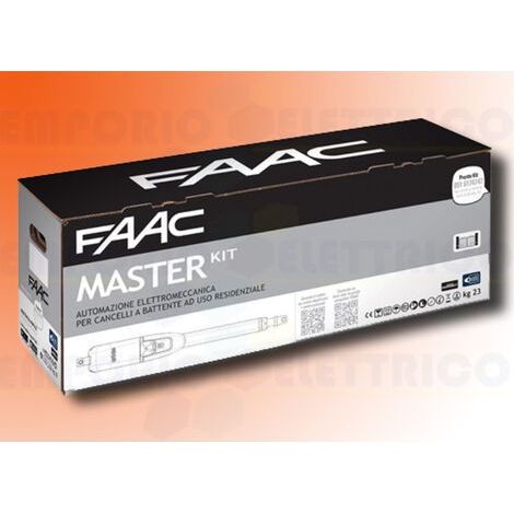 FAAC MASTER KIT 24V 104415144 Automatismo cancela batiente Batiente 3m por hoja (1/3)