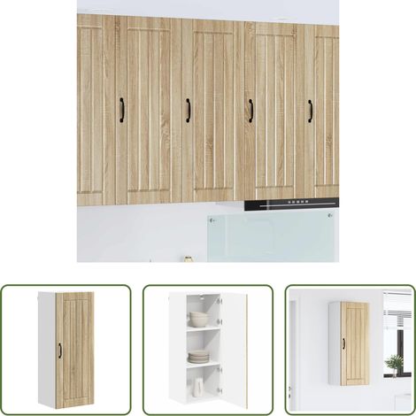 vidaXL Küchenwandschrank - Küchenschrank Sonoma-Eiche 40 x 31 x 100 cm Holzwerkstoff (1/5)