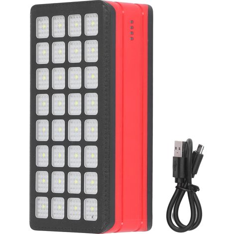 Power bank Toivize con 32 LED e luce integrata – Grande capacità – 4 porte USB – Ideale per campeggio, cantieri e interruzioni di corrente. (1/5)