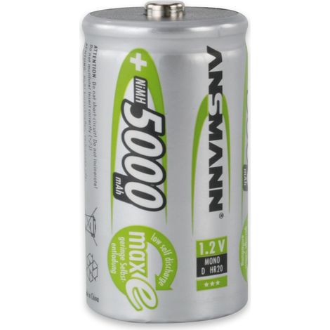 BATTERIA ricaricabile  torcia ANSMANN NIMH 5000 mAh 1pz