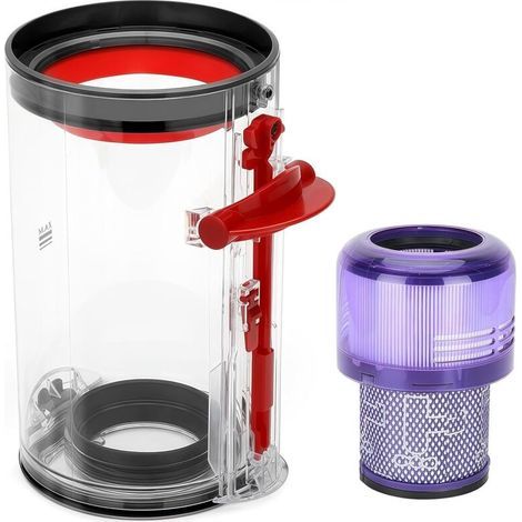 Pièces Détachées pour Dyson V11 V15 SV14 SV15 SV22, Contient un filtre HEPA, pour Dyson Accessoires Aspirateur, Collecteur de Poussière Transparent de Qualité Supérieure pour Dyson Aspirateurs (1/5)