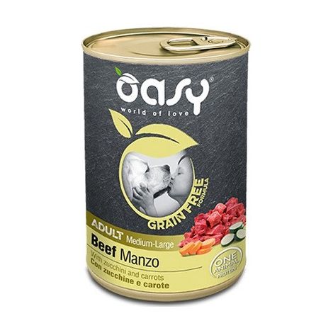 Cane Grain Free Adult Medium Large con Manzo 400 gr OASY
