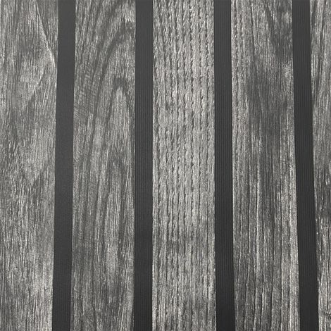 Muriva Wooded Slats Black Charcoal Wallpaper Contemporary Modern Feature Wall (1/5)