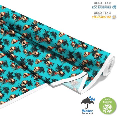 TESSUTI DECORATIVI PER ESTERNI OXFORD - Motivo Teschio I DX4488 (1/5)