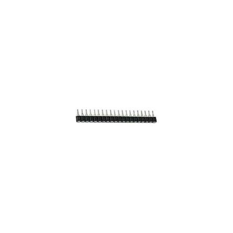 BUCHSENLEISTE, EINREIHIG, 20-POLIG, RASTER = 2.54mm (1/2)