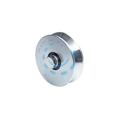 RUOTA CANCELLI GOLA V ART.305 - mm.98x34, M14x70