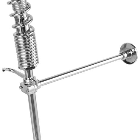 Rubinetto verticale professionale da cucina G1/2 con doccetta estraibile EQ2801A-08 in ottone cromato, kit di installazione completo. (1/4)