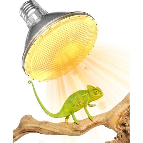75W Lampe Chauffante Poussin Terrarium, E27 Ampoule UVA UVB Tortue,Dimmable Lampe Chauffante Tortue,PAR30 Lampe UVB pour Tortue,Chiot,Poussin [Classe énergétique G] (1/5)