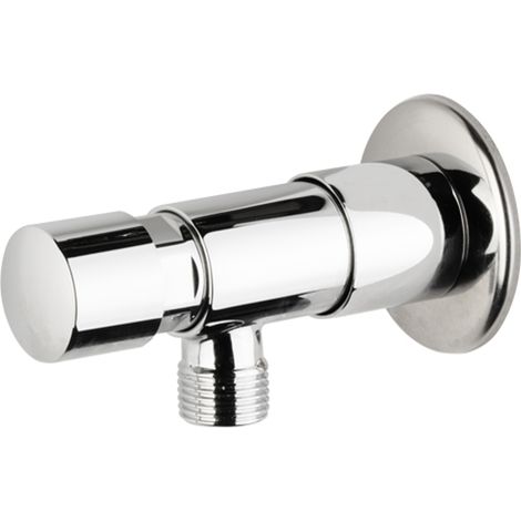 RUBINETTO TEMPORIZZATO  A PARETE PER ORINATOIO SENZA DADO E TUBO (1/3)