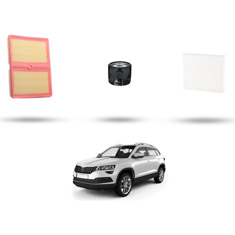 Kit tagliando 3 filtri compatibile con SKODA KAROQ 1.0 Tsi 85kw DAL 2017 (1/5)