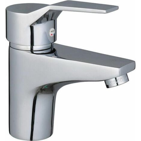 Grifo mezclador para fregadero de un solo orificio con agua fría y caliente (1/4)