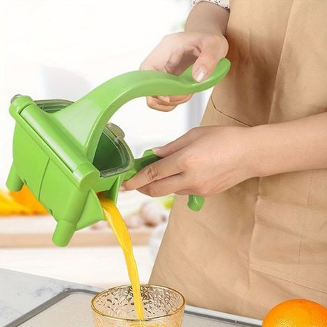 Presse-agrumes manuel multifonctionnel 1 pièce, outil de cuisine en plastique pour extraire du jus frais (1/4)