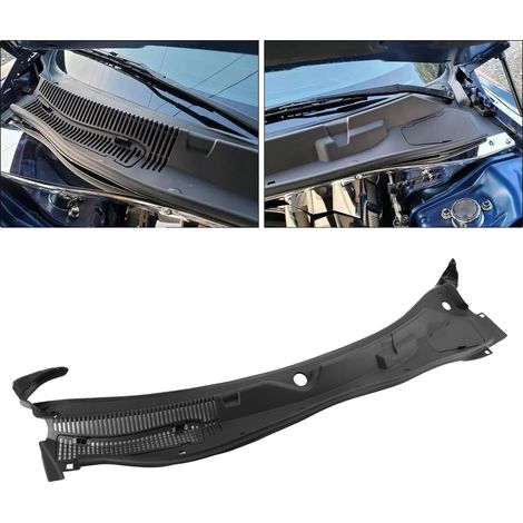 Cubierta de parabrisas, de plástico, compatible con Dodge Challenger 2008-2019, con tornillos/clips, 100% nueva, diseño duradero. (1/5)
