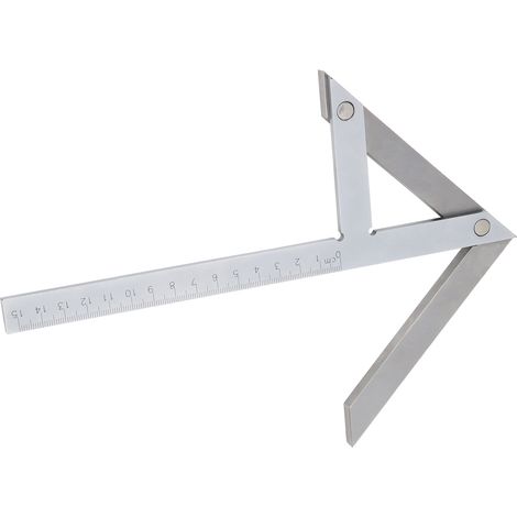 Rapporteur de précision en acier inoxydable 45° 90°, outil de mesure d'angle pour menuiserie et bricolage (1/5)