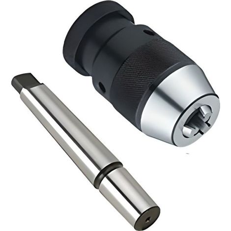 Mandrin autoserrant/Tour/Perceuse à colonne capacité 1-13mm mm avec attachement B16, arbre pour mandrins MT2 avec cône B16
