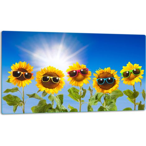 Schneidebrett aus Glas, 52x30 cm, Blumen (1/5)