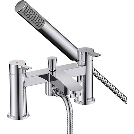 Bristan Apelo Bath Shower Mixer Tap Pillar Mounted - Chrome