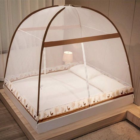 Pas besoin d'installer de moustiquaire, de lit de chalet, de lit de princesse ni de porte double. (1/4)