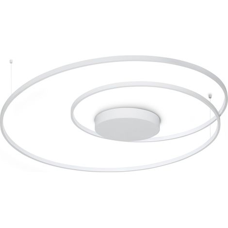 Ideal Lux Plafoniera moderna OZ 1 luce LED integrato bianco metallo