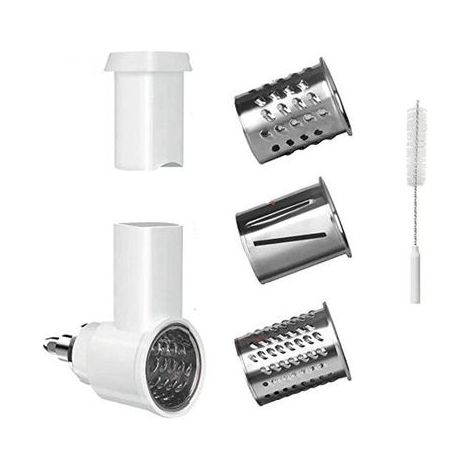 Accessoire trancheuse de légumes pour KitchenAid – Râpe à fromage et légumes avec 3 lames en acier inoxydable – Design ergonomique et facile à nettoyer (1/5)