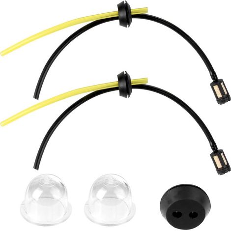 Lot de 5 Pièces Durite Essence Universelles avec Filtre pour Tondeuses, Taille-Haies, Débroussailleuses - 2 et 4 Temps (1/5)