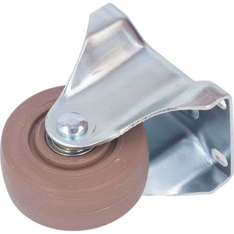 Roulette à fixer en nylon haute température 280°C axe rivet renforcé 3 pouces 35mm plateau 67x93mm pièce repli chariot (1/5)