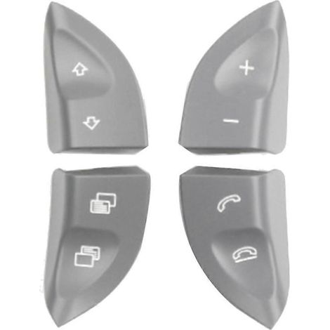 Boutons de commande au volant (gauche et droite) pour Mercedes Classe S W220 (1998-2005) et W215 (1999-2006), gris-AquaForge (1/2)