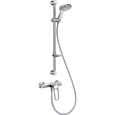 Colonne de douche avec mitigeur SECURITHERM EP monocommande - DELABIE - 2739EPKIT (1/2)