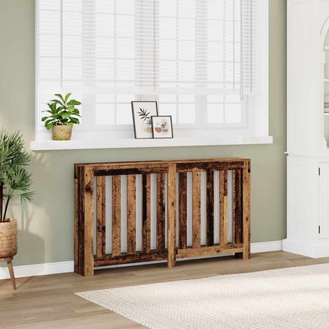 Radiator Cover Old Wood 149 x 20 x 82 cm Engineered Wood vidaXL