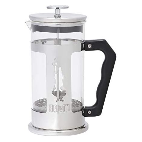 Bialetti Preziosa Caffettiera a pistone trasparente in acciaio 1 litro (1/5)
