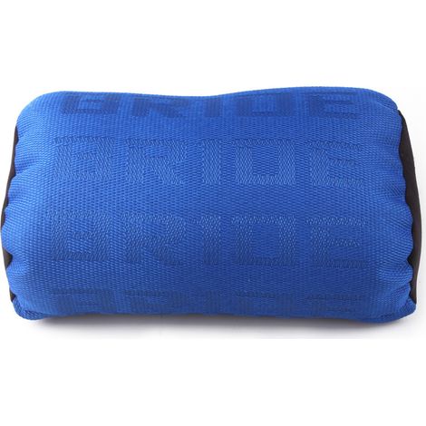 Modifiziertes Nackenstützkissen aus Rennsitzstoff, kreatives und personalisiertes BRIDE-Kopfstützkissen mit BRIDE-Schriftzug, für alle Jahreszeiten geeignet, origineller Stil, blau.