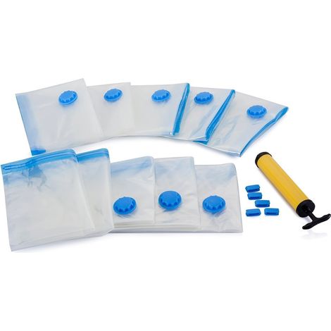 ZOLGINAH Sacs sous Vide pour Couettes, Sac de Rangement Voyage, Sacs pour Stocker des Literie, Oreillers, Peluches,Sacs Rangement sous Vide 75% de Stockage en Plus (1/5)