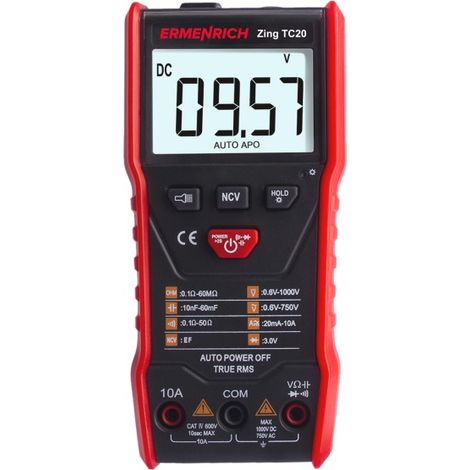 Multimetro digitale Ermenrich Zing TC20 (1/2)