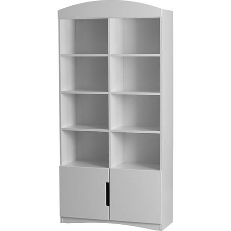 Bibliothèque blanche Klaky 90cm (1/5)