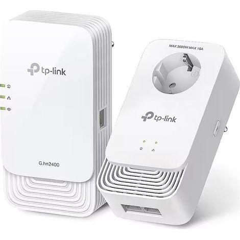 Puente de dos puertos INTD ALLNET Powerline de 1200 Mbit con RJ45 HomePlugV2 SmartLink Passtrough ALL1681205v2