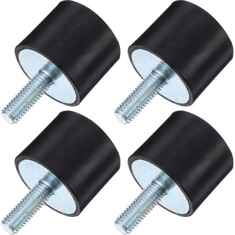 Supports en Caoutchouc Tampons Bruit et Absorption des Chocs Lot de 4 Amortisseurs Anti-vibrations pour Compresseur, Pompe et Équipement (1/5)
