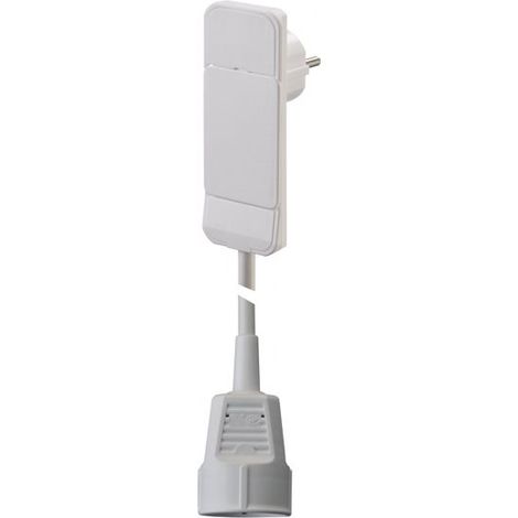 BACHMANN H05VV-F3G1,5 SPINA SMART CON 1,6 M CON TRIPLA PROTEZIONE CONTATTO TSD CEE7/3, BIANCO, 933.015