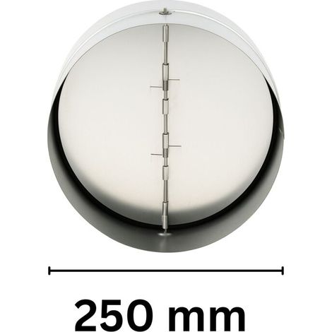 clapet anti-retour 250 mm métal clapet anti-retour extraction d'air ventilation conduit d'air (1/5)