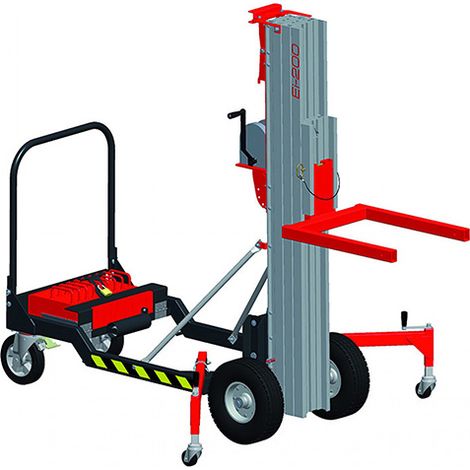 Umgekehrter Lastenaufzug - Max. Tragfähigkeit 200kg - Max. Hubhöhe 5000 mm - 300880