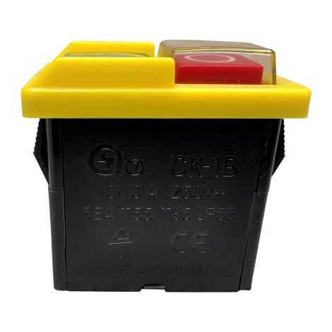 CK-1B Ein-/Ausschalter Drucktastenschalter 250V 10A Schalter für Tischkreissäge uvm. (1/5)