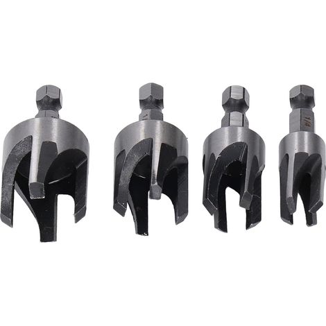 Ensemble de 4 coupe-bouchons en acier au carbone, coupe-bouchons conique (1/5)