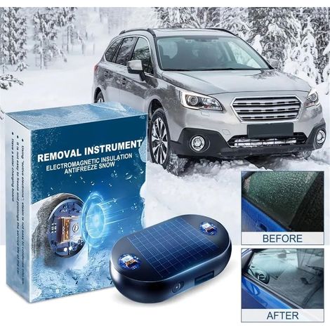 Lot de 3 Dégivreurs Solaire Électromagnétique pour Pare-Brise Auto Déneigement Facile-AUTRES (1/4)