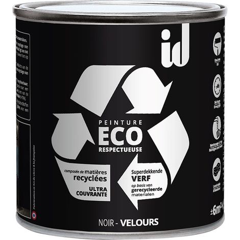 PEINTURE ECO RESPECTUEUSE VELOURS NOIR 500ML - ID Paris (1/3)