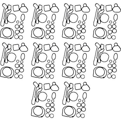 Convient pour 10 jeux de joints de cache-culbuteurs et de joints de couvercle d'arbre à cames, applicable aux modèles Chevrolet Cruze, Aveo, Sonic, Saturn, Astra et autres. (1/5)