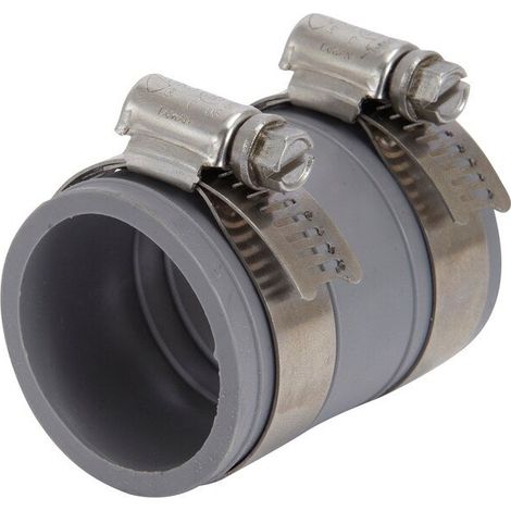 Girpi – Manchon pvc à compression femelle/femelle D.32 – Raccordement étanche pour installations sanitaires – Résistant aux produits chimiques (1/5)