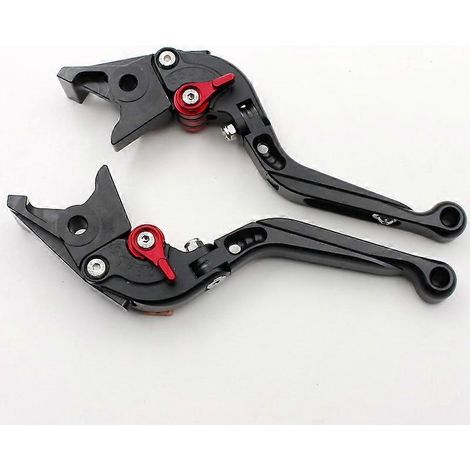 Convient pour la moto BMW C650GT : guidon de frein modifié en alliage d'aluminium, poignée de frein et accessoires de klaxon (télescopique noir). (1/5)